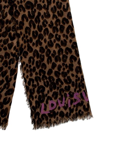 louis vuitton leopard stole fake|false louis vuitton prints.